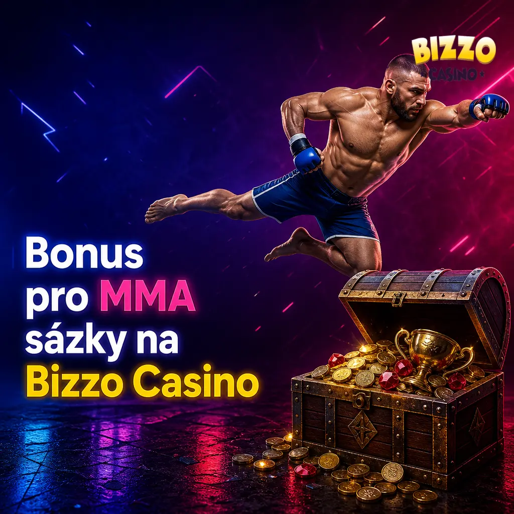 Bonus 100 % až 12 500 Kč na MMA sázky v Bizzo Casino, uvítací nabídka pro nové hráče s minimálním vkladem 500 Kč
