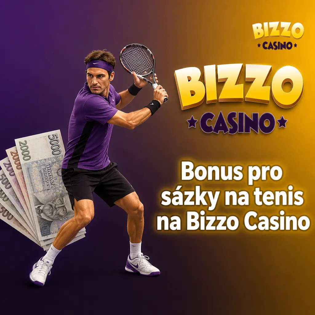 Uvítací bonus 100 % až do 500 EUR a 200 free spinů na sázky na tenis v Bizzo Casino po registraci a vkladu