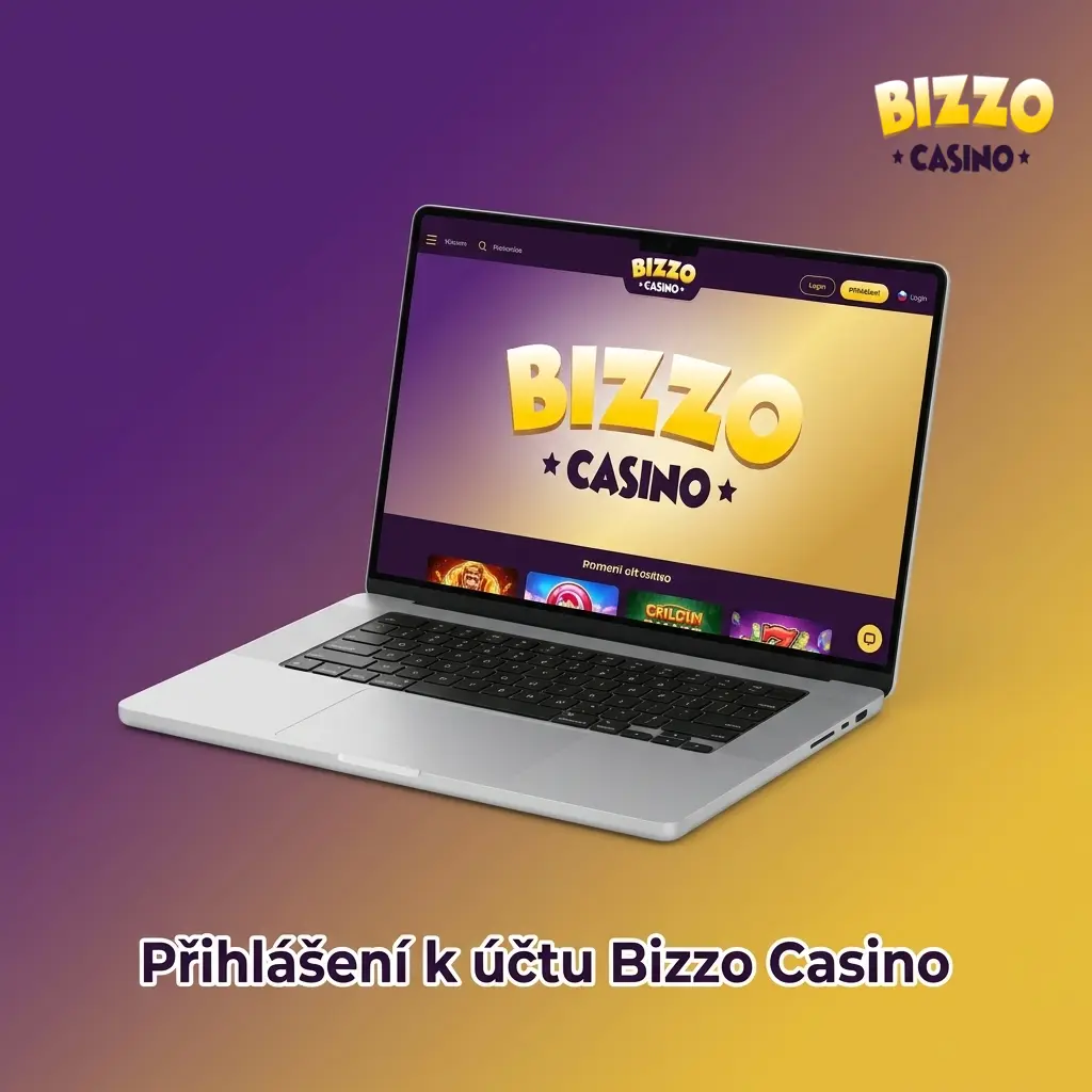 Přihlášení k účtu Bizzo Casino – zadání e-mailu a hesla na úvodní stránce webu kasina