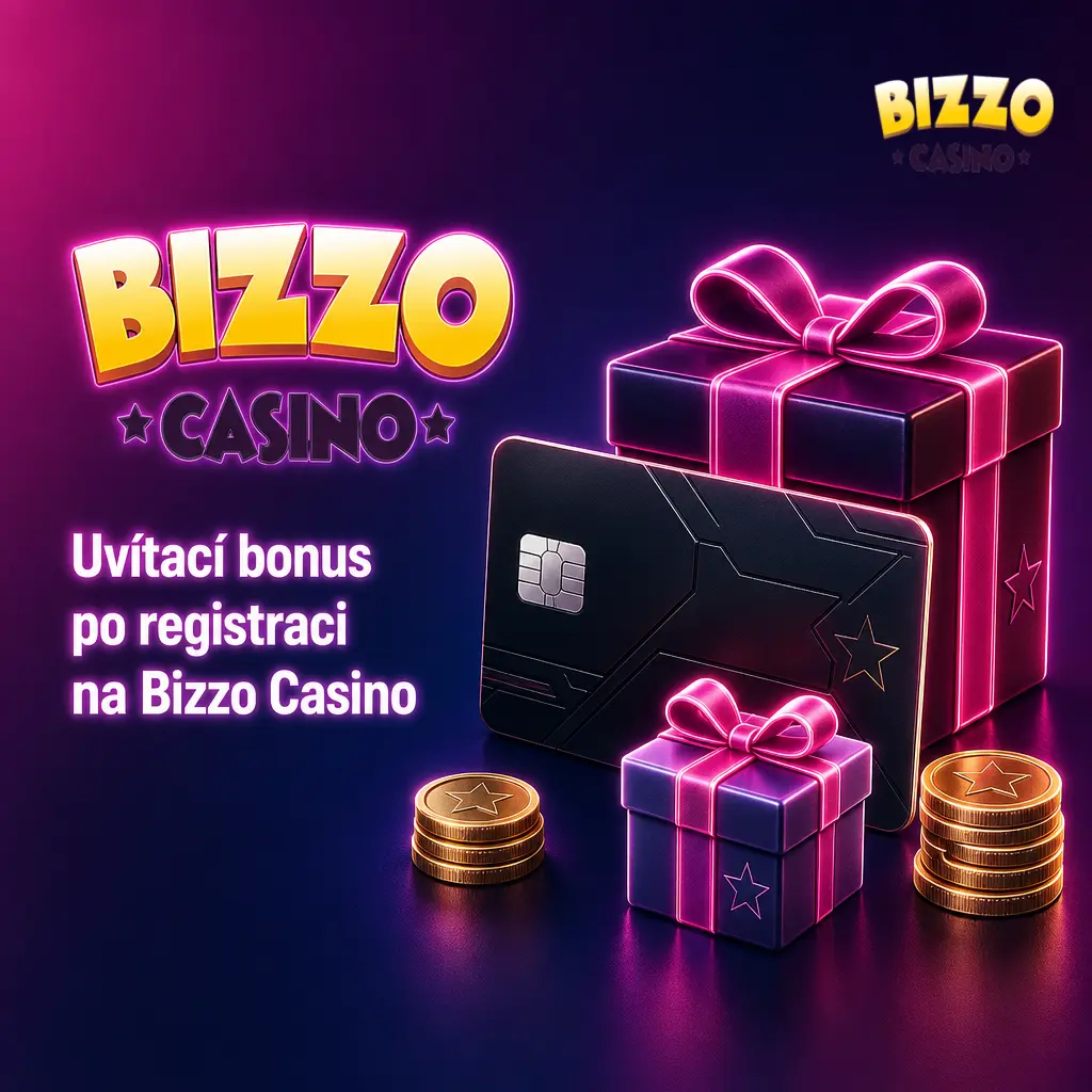 Uvítací bonus 125 % až 31 250 Kč a 125 zatočení zdarma za registraci na Bizzo Casino, podmínka protočení 35x do 7 dnů