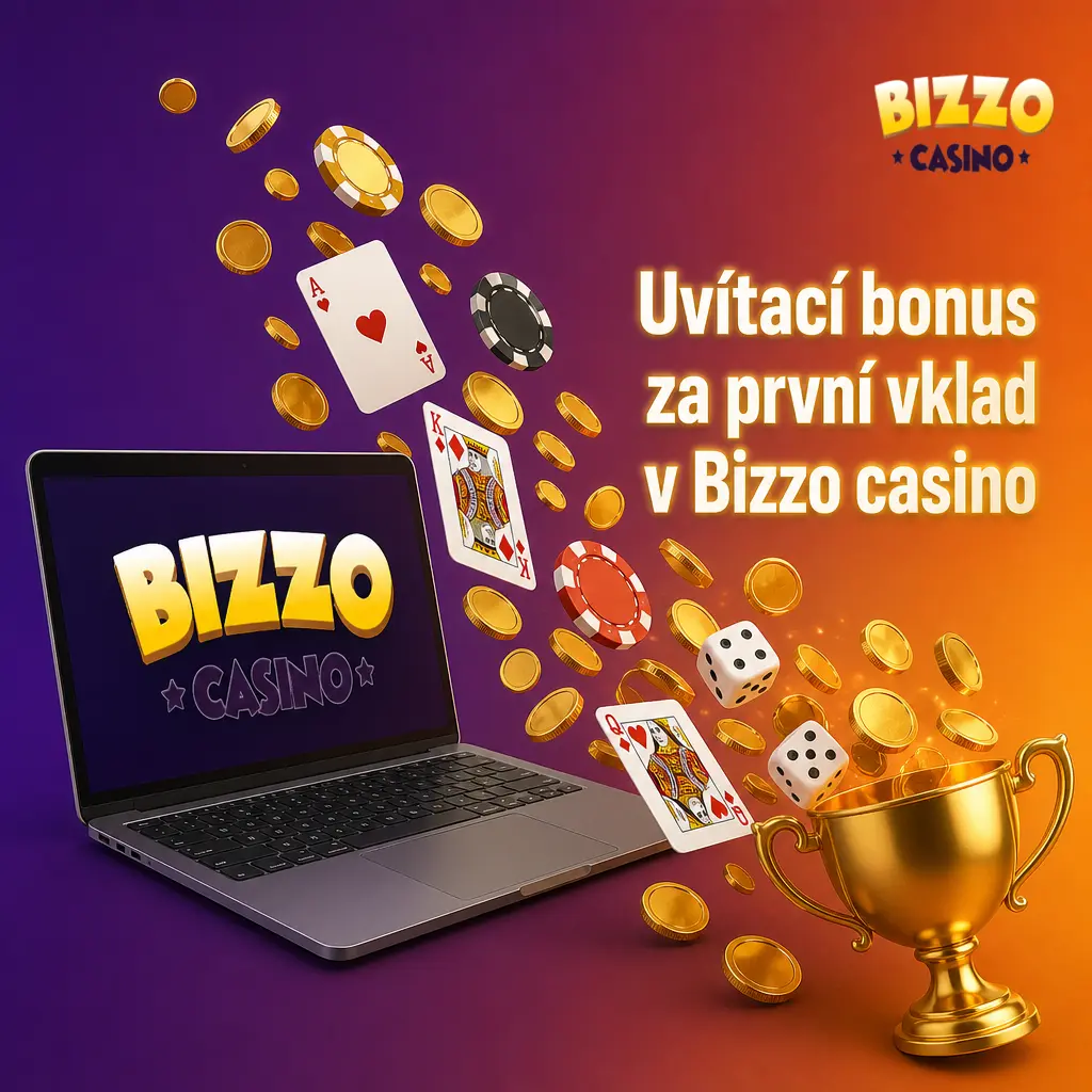Bizzo casino: uvítací bonus 125 % až 31 250 CZK a 125 zatočení zdarma za první vklad na výherní automaty