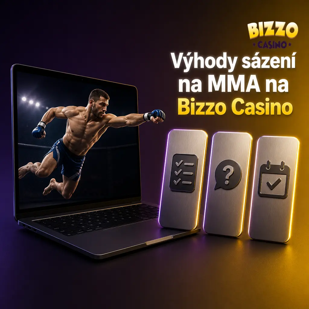 Bizzo Casino: výhody sázení na MMA – kurzy, live sázení, rychlé výplaty v kryptu a podpora v češtině 24/7.